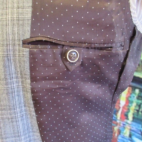 38 S- SAMUELSOHN 100% WOOL GRAY, TAUPE & DARK - Picture 7 of 7